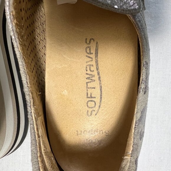 Softwaves Cadie Metallic Leather Slip On  Shoe size 38 1/2 NWOT - Picture 7 of 11